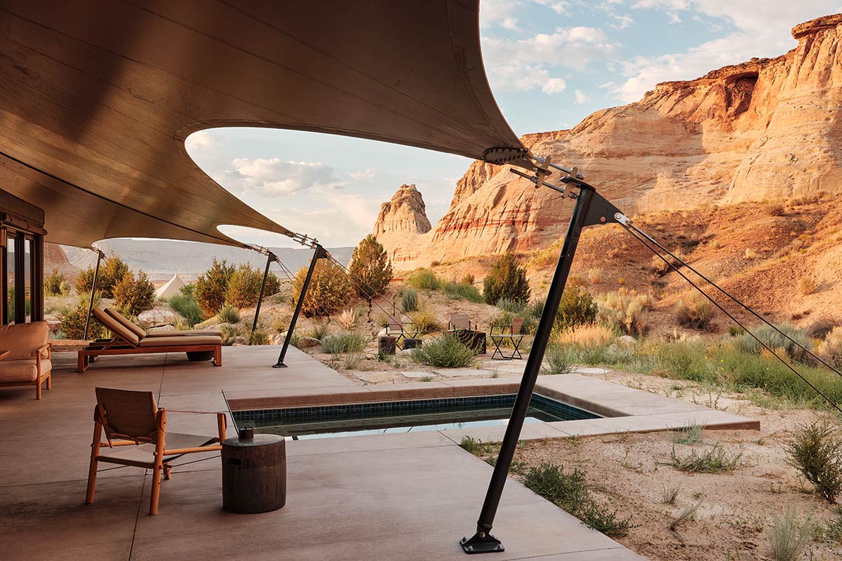 Terrasse vom Amangiri & Camp Sarika.