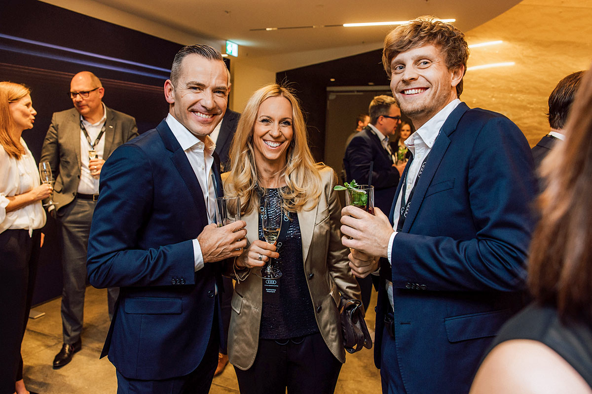 Henrik Wenders, Leiter Marke Audi, Katharina Momani, Head of Marketing Audi Schweiz & Steffen Müller, Brand Strategy, Customer Insights Audi AG