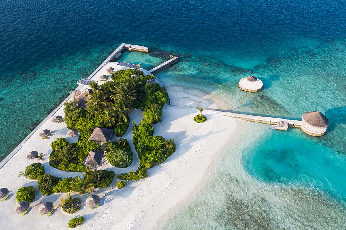 Die Picknick-Insel Gulhifushi der Anantara Hotels.