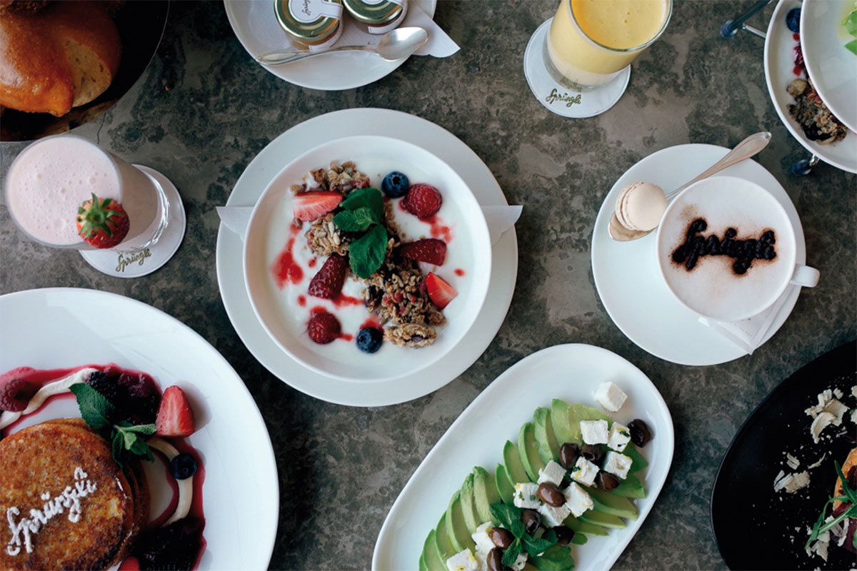 Brunch bei Sprüngli.