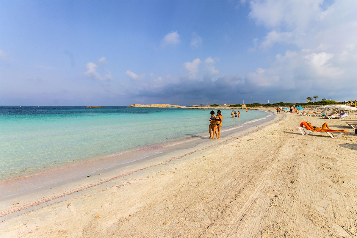 Playa de Ses Illetes in Formentera.
