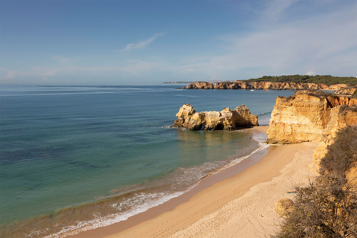 Praia da Rocha in Portugal.