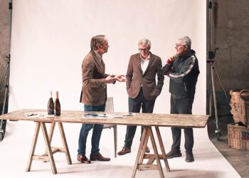 Philippe Starck und Louis-Roederer-CEO Frédéric Rouzaud im Interview